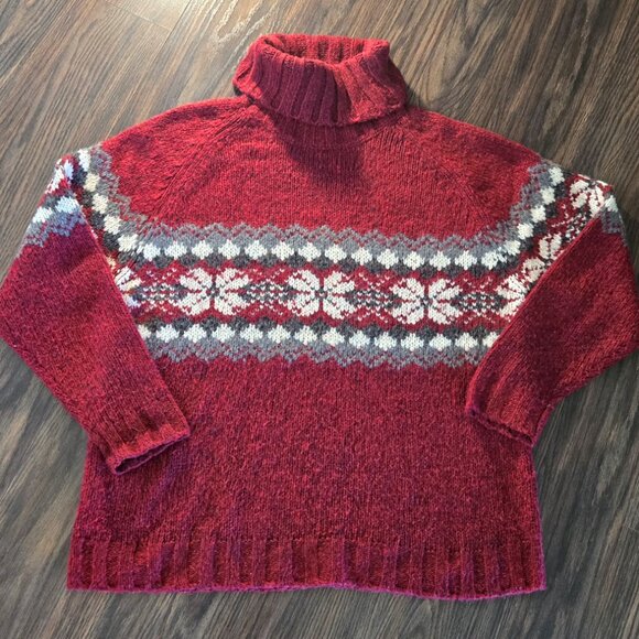 NORTH CREST Acrylic & Wool Cowl Neck Sweater NWOT/SIZE XL - Picture 1 of 5